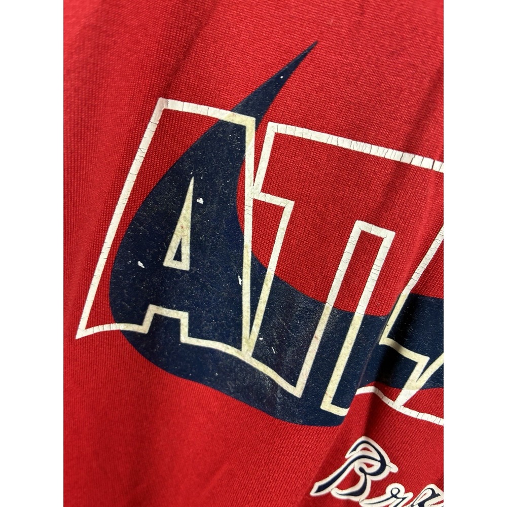 #M140 Men Nike Dri-fit Large Atlanta Braves Shirt MLB - Picture 3 of 7